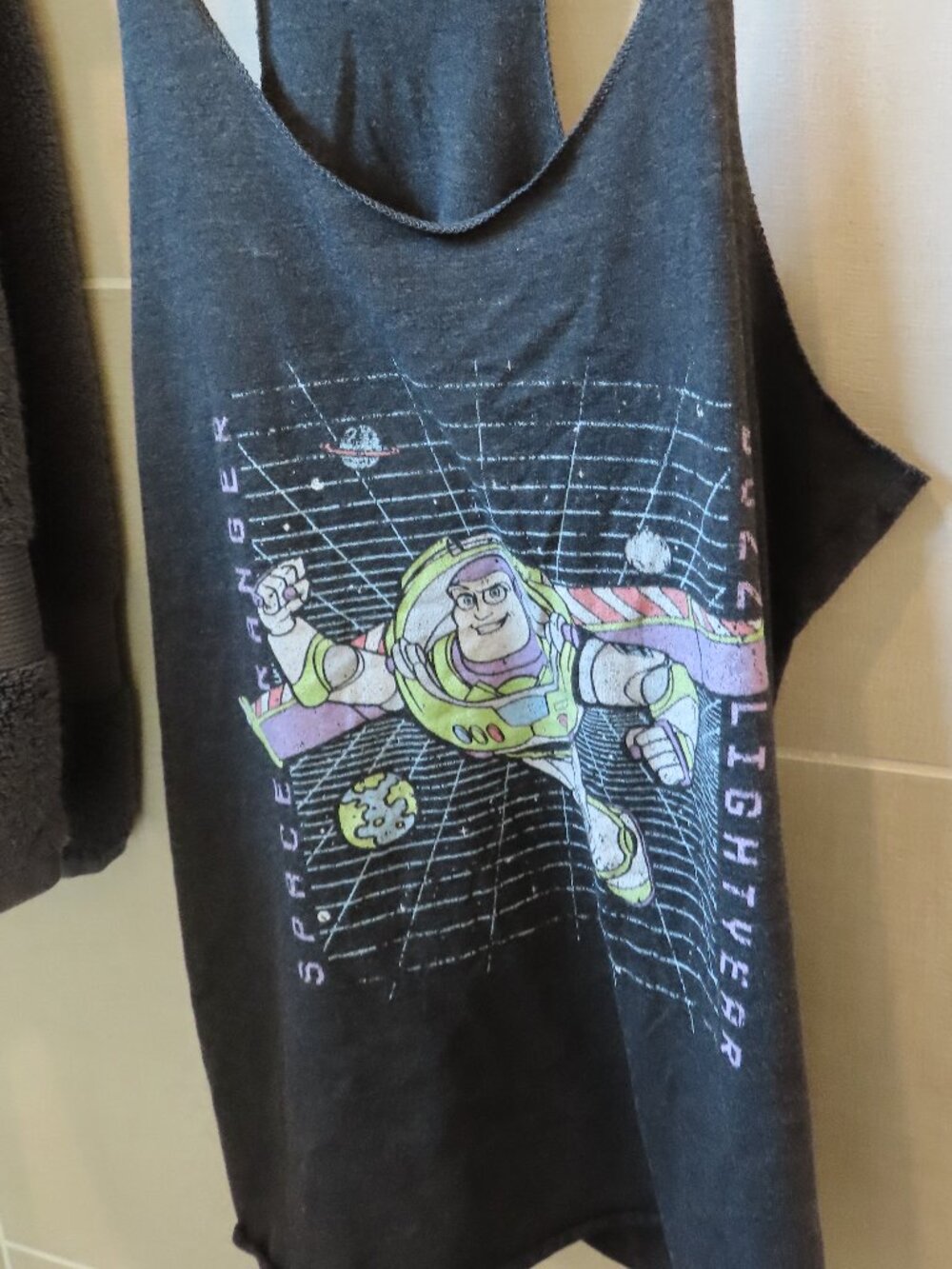 Buzz Lightyear distressed racerback tank top Size L